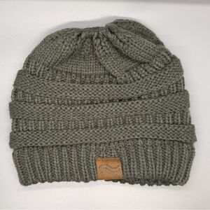 Gray Knit Beanie